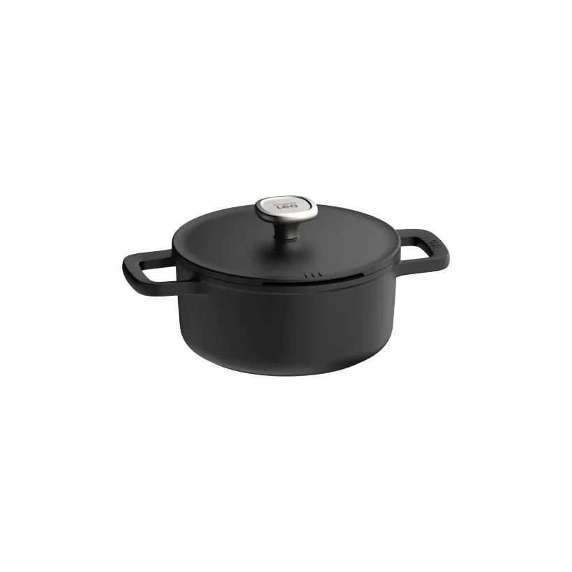 قابلمه نچسب برگهف بلژیک مدل Covered casserole BergHoff Leo Phantom سایز 20cm