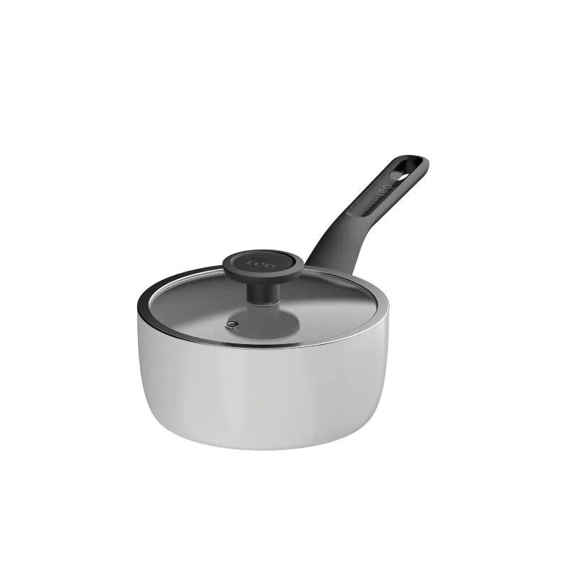 قابلمه نچسب برگهف بلژیک مدل Covered saucepan BergHoff Leo Glints سایز 18cm