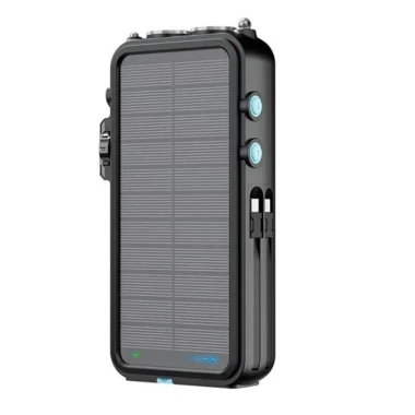 پاوربانک خورشیدی 16000 و اسپیکر بلوتوث پاورولوژی مدل  16000mAh Solar PP049 توان 20 وات
