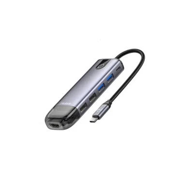 هاب 10 پورت تایپ سی مک دودو مدل HU-7420 10 in 1 USB-C HUB USB3.0 HDMI 4K