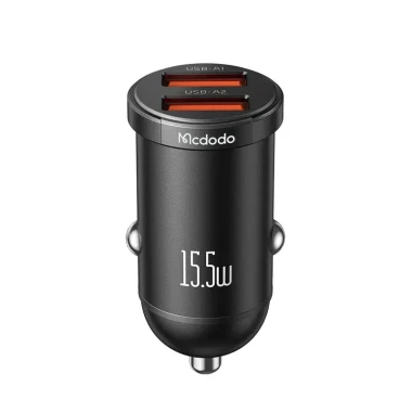 شارژر فندکی 2 پورت مک دودو مدل CC-295 توان 15.5 وات