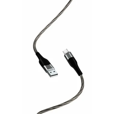 کابل میکرو یو اس بی ایکس او مدل NB158 قطع خودکار طول 1متر توان 2.4 آمپر