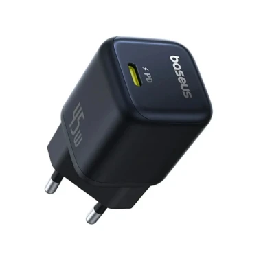 شارژر دیواری فست شارژ باسئوس مدل  Baseus PicoGo GaN 45W P10176800123-00 توان 45 وات