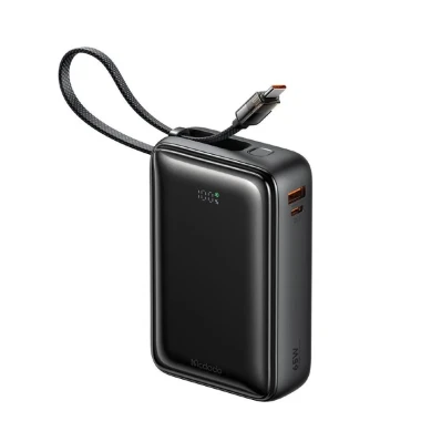 پاوربانک 20000 مک دودو مدل MC-6370 توان 65 وات همراه با کابل متصل