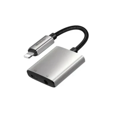 کابل تبدیل لایتنینگ مک دودو مدل Mcdodo CA-5540 Audio Adapter توان 2.4 آمپر قابلیت اتصال همزمان هندزفری و شارژر