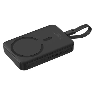 پاوربانک وایرلس مگنتی باسئوس مدل baseus P1002210B223 Magnetic Mini ظرفیت ۱۰۰۰۰ میلی آمپر ساعت توان 30 وات