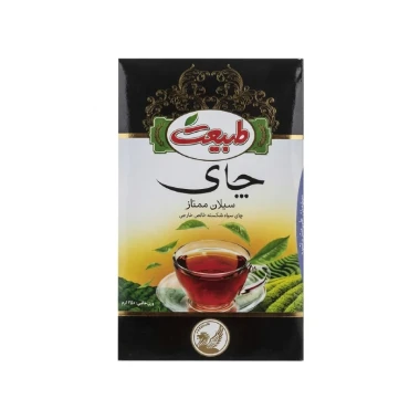 چای سیاه سیلان ممتاز طبیعت وزن 450 گرمی (کارتن 10 بسته‌ای)