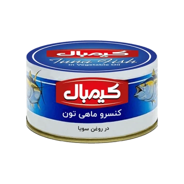 کنسرو ماهی تن در روغن گیاهی کیمبال وزن 180 گرمی (بسته 24 عددی)