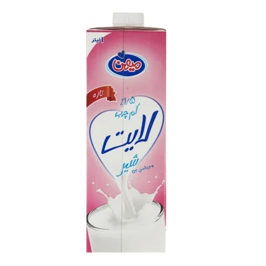 شیر کم چرب میهن حجم 1 لیتری (بسته 10 عددی)