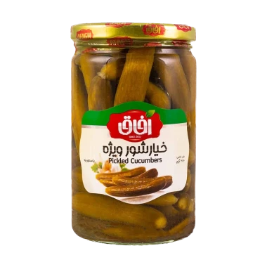 خیارشور ویژه آفاق وزن 680 گرمی (بسته 12 عددی)