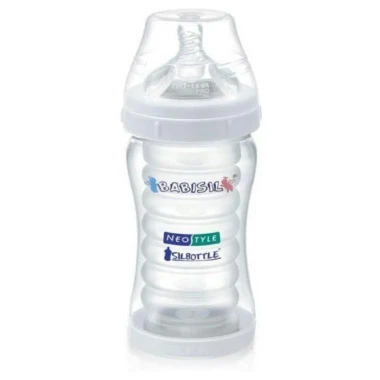 ‫شیشه شیر بیبی سیل مدل‬ ‫Babisil SILBOTTLE‬ ‫220 میل‬