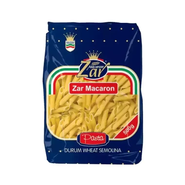 ماکارونی مدل پنه ریگاته زرماکارون وزن 500 گرمی (کارتن 20 بسته‌ای)