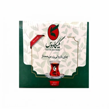 چای سیاه باروتی زرین ممتاز فله کیکاووس وزن 2.5 کیلوگرمی (1 کارتن)