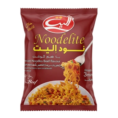 نودالیت با طعم گوشت الیت وزن 75 گرمی (کارتن 40 بسته‌ای)