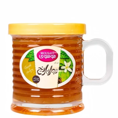 مربا بهارنارنج موسوی طرح لیوانی ویکتوریا وزن 245 گرمی (کارتن 12 عددی)