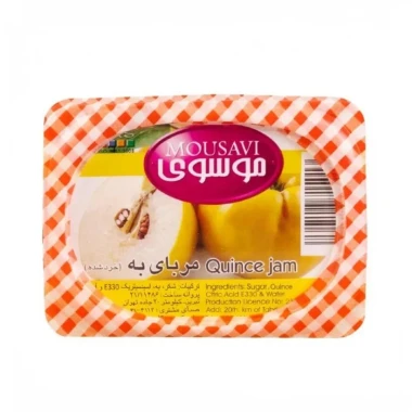 مربا به موسوی وزن 225 گرمی (کارتن 24 عددی)