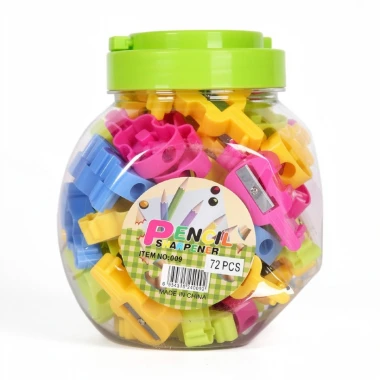 مداد تراش پلاستیکی بسته 60 عددی (1 بسته)