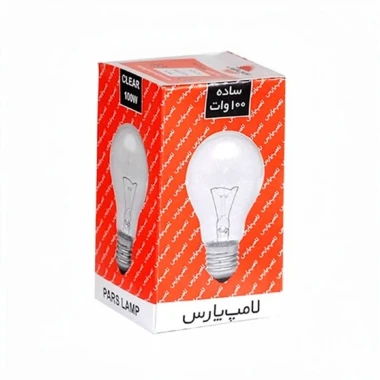 لامپ 100 وات پارس شهاب مدل رشته ای (کارتن 100 عددی)