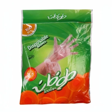دستکش یکبار مصرف طوفان بسته 100 عددی (1 بسته)
