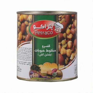 کنسرو مخلوط حبوبات پتراکو وزن 760 گرمی (بسته 12 عددی)