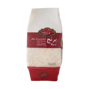 برنج طارم معطر ممتاز گلستان وزن 1 کیلوگرمی (1 گونی 4 بسته‌ای)