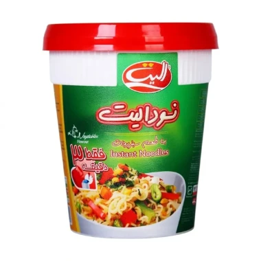 نودالیت نیمه آماده لیوانی سبزیجات الیت وزن 65 گرمی (کارتن 12 عددی)
