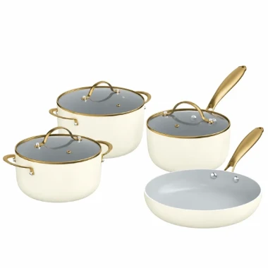 سرویس قابلمه و تابه نچسب 7 پارچه برگهف مدل CookWare BergHOFF AURA