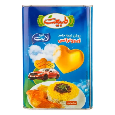 روغن نیمه جامد زیرو ترانس طبیعت مدل لایت وزن 5 کیلوگرم 