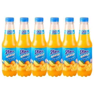 آبمیوه انبه استینا ظرف پت حجم 750 میلی لیتری (بسته 6 عددی)