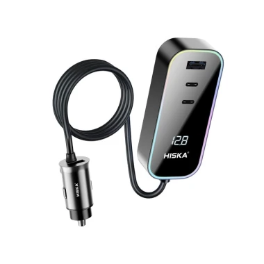 شارژر فندکی هیسکا مدل Hiska HCC-328 توان 120 وات