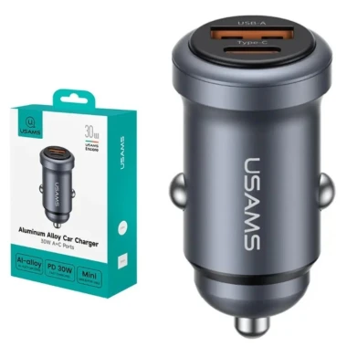 شارژر فندکی یوسمز مدل USAMS CC322 توان 30 وات
