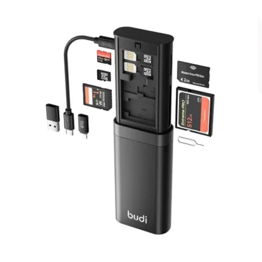 کارت خوان حافظه 5 کاره بودی مدل Budi DC567B - مشکی