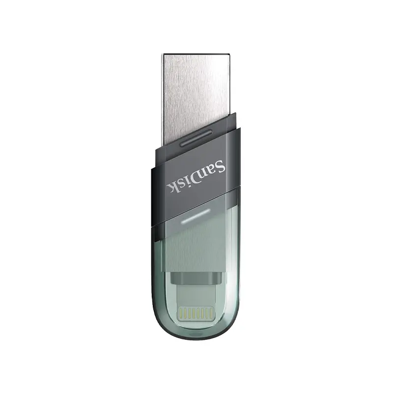 فلش مموری سن دیسک Usb 3.1-لایتنینگ مدل iXpand Flip ظرفیت 256 گیگابایت