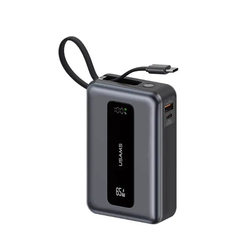 پاوربانک یوسمز مدل US-CD243 ظرفیت 20000 میلی‌آمپر‌ ساعت با توان 65 وات