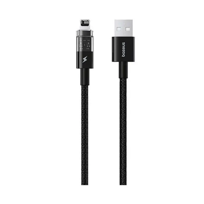 کابل شارژ USB-A to iP باسئوس مدل Baseus P10373003111-00 با طول 1متر 2.4 آمپر