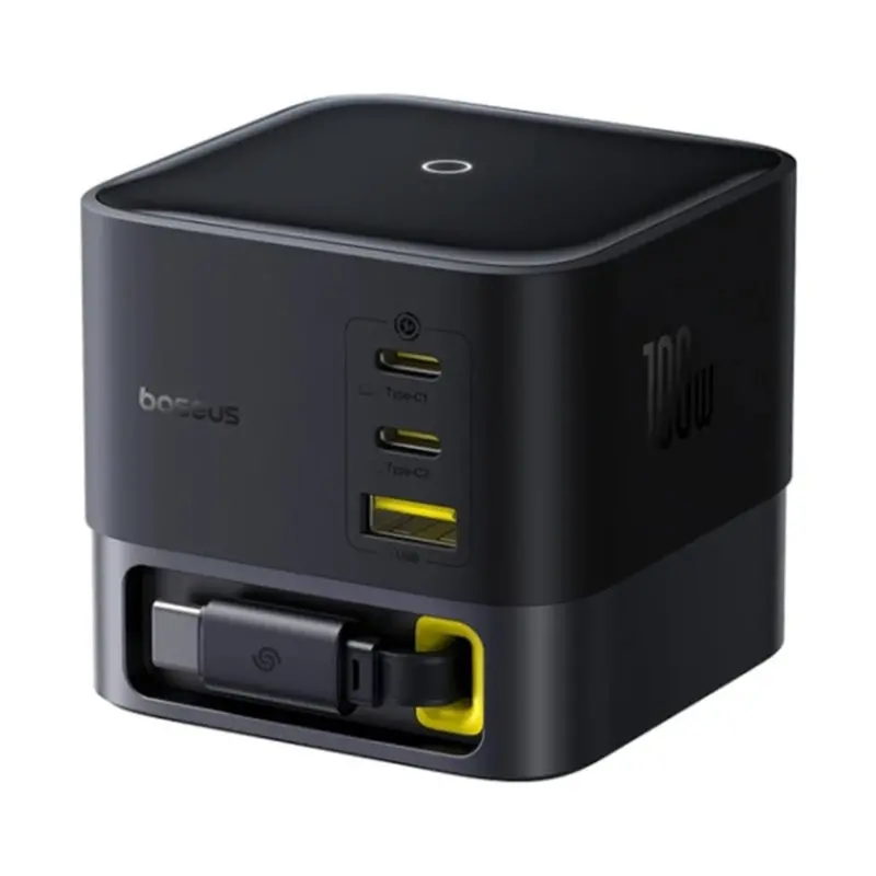 شارژر رومیزی 4 پورت باسئوس مدل Baseus Super GaN ccspc100ce با توان 100 وات