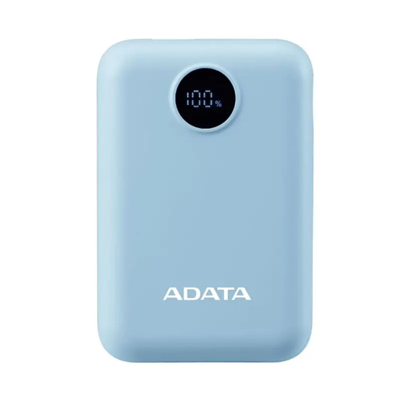 پاوربانک ای دیتا مدل ADATA C100 Digital Display ظرفیت 10000 میلی‌آمپر ساعت