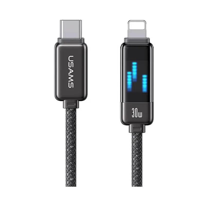 کابل شارژ USB-C to Lightning یوسمز مدلUSAMS US-SJ743 با طول 1.2 متر توان 30 وات