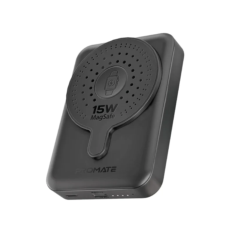 پاوربانک بی سیم پرومیت مدل Promate POWERMAG-DUO.BLACK با ظرفیت 10000 میلی آمپر