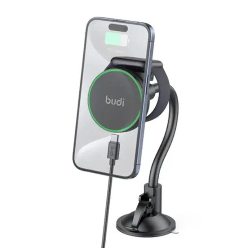 پایه نگهدارنده و شارژر بی‌سیم موبایل بودی مدل Budi CM576B